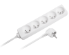 Przedłużacz listwa zasilająca 5 gniazd 3m biała Rebel URZ3054-3B