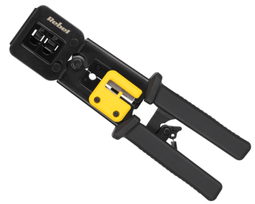 Zaciskarka wtyków przelotowych RJ45, RJ12, RJ11 Rebel RB-1007.png