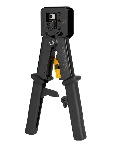 Zaciskarka wtyków przelotowych RJ45, RJ12, RJ11 Rebel RB-1007