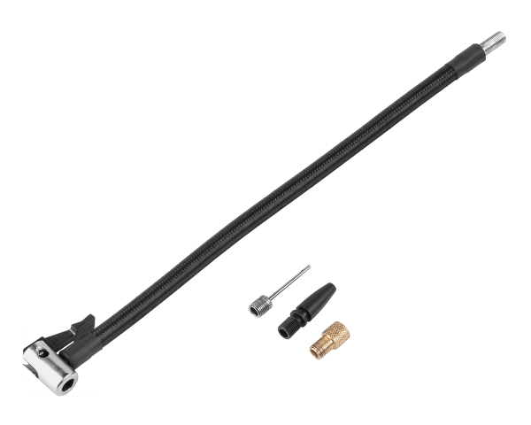 Kompresor akumulatorowy 20V 2A 7 bar adapter prezentacja