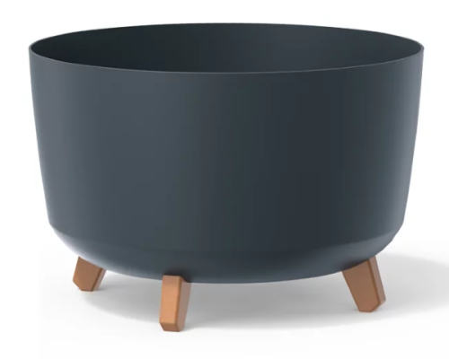 Doniczka okragla antracyt 21,5 l Gracia