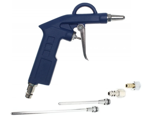 Pistolet do przedmuchiwania pneumatyczny + koncowki KD428