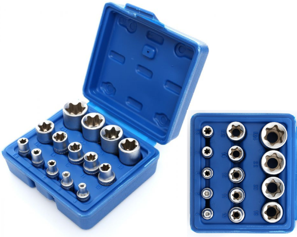 Zestaw 14 nasadek TORX 14'' - 38'' - 12'' KD10335