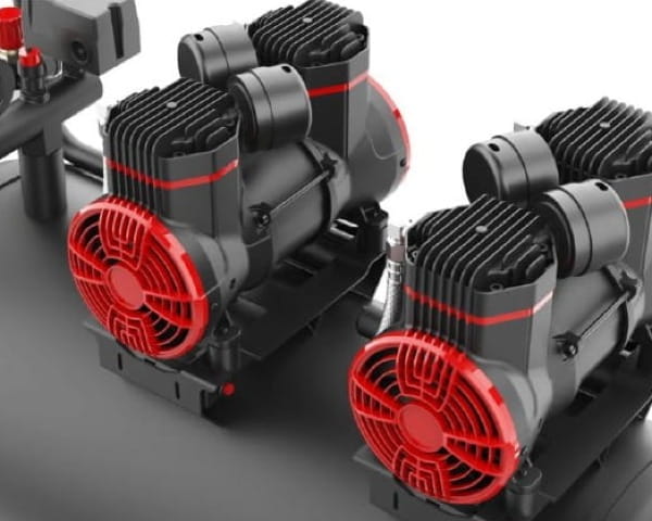 Kompresor bezolejowy 100L 8bar 2x1500W KD1392 pompy