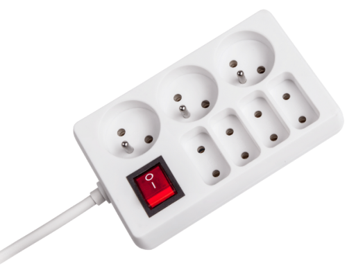 Przedłużacz elektryczny listwa 7 gniazd 3m włącznik Rebel URZ3053-3B - 2