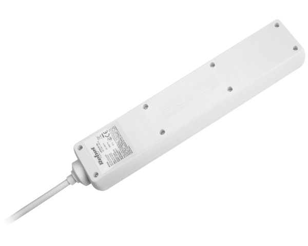 Przedłużacz listwa zasilająca 5 gniazd 3m włącznik Rebel URZ3032-3B - 3