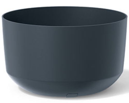 Doniczka niska 3 l kolor antracytowy Gracia Standard