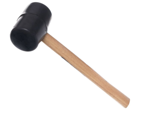 Mlotek gumowy z drewniana raczka KD900