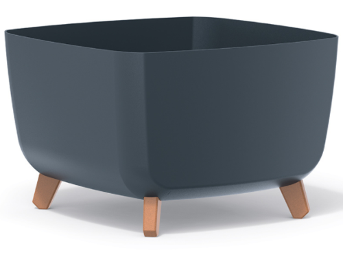 Doniczka kwadratowa 39x39 cm kolor antracytowy Gracia Square