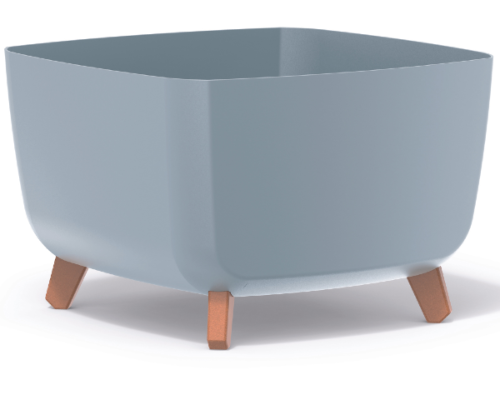 Doniczka kwadratowa 39 x 39 cm kolor szary Gracia Square