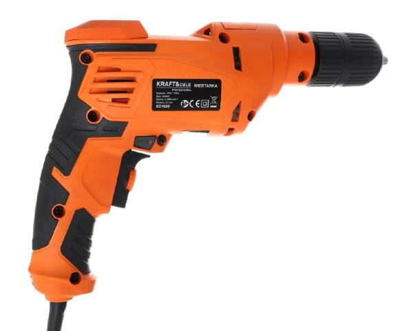 Wiertarka elektryczna sieciowa 1200W 13 mm bok