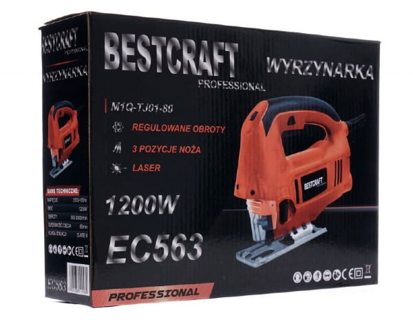 Wyrzynarka ze wskaźnikiem laserowym 1200W opakowanie