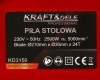 Pila stolowa tarczowa pilarka 2500W KD3150 tabliczka znamionowa