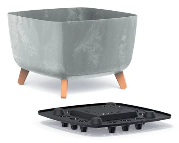 doniczka gracia square beton effect wklad prezentacja