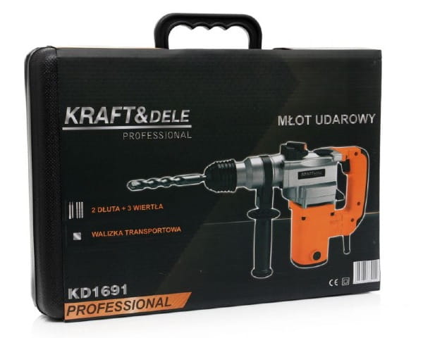 Mlot udarowy 1600W + dluta KD1691 w opakowaniu