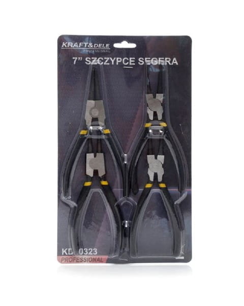 Zestaw 4 szczypiec do pierscieni segera 7 KD10323 opakowanie