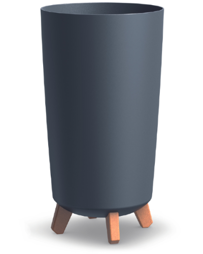 Doniczka-wysoka-na-nozkach-kolor-antracytowy-Gracia-Tubus-Slim