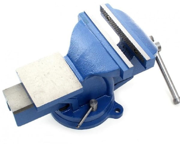 Imadlo obrotowe 100 mm z kowadlem slusarskie KD1101 widok z gory