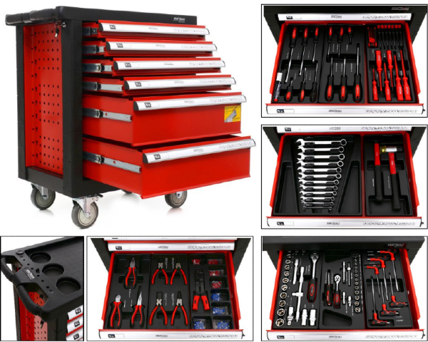 Szafa narzedziowa z pelnym wyposazeniem - 263 elementy