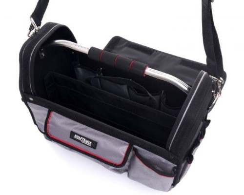 Torba narzedziowa z klapa i paskiem wnetrze