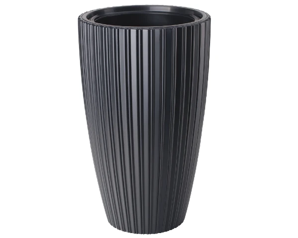doniczka wysoka 58 cm czarna form plastic mika slim