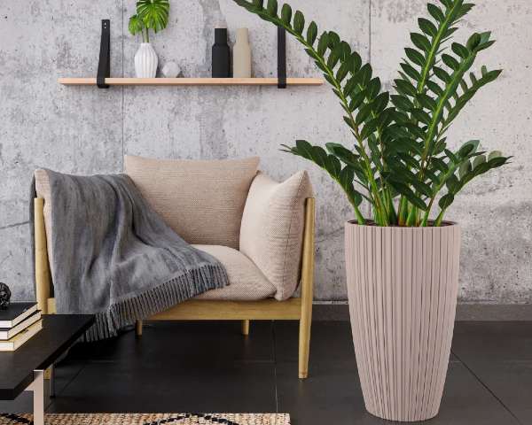 form plastic mika slim donica wysoka aranzacja w mieszkaniu