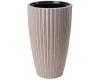 donica wysoka bezowa 48 cm form plastic mika slim
