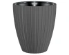 doniczka na taras antracyt 38,5 cm form plastic mika