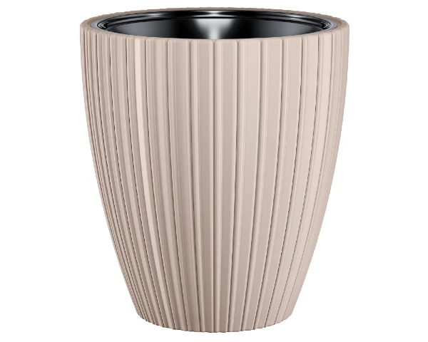 doniczka okragla 38,5 cm bezowa form plastic mika