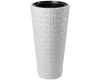 donica wysoka form plastic diament slim 25 litrow biala