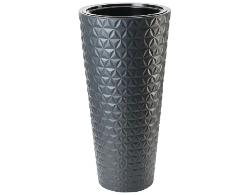 donica-na-taras-wysoka-z-wkladem-antracyt-60-cm-form-plastic-diament-slim
