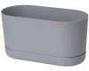 Donica Satina 27 cm szara Form Plastic | Stamats
