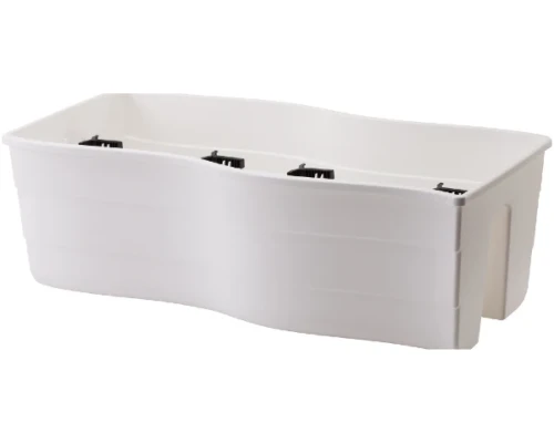 doniczka na balkon form plastic fala railing biala 59 cm