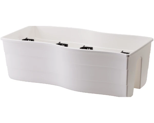doniczka na balkon form plastic fala railing biala 59 cm