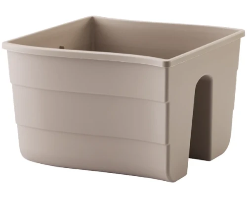 skrzynka balkonowa 30 cm bezowa form plastic fala railing