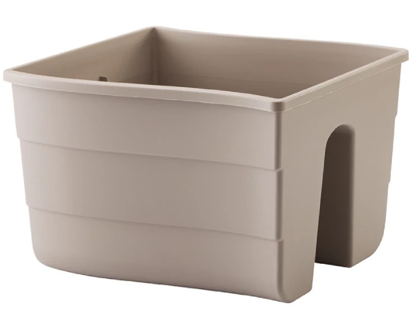 skrzynka balkonowa 30 cm bezowa form plastic fala railing