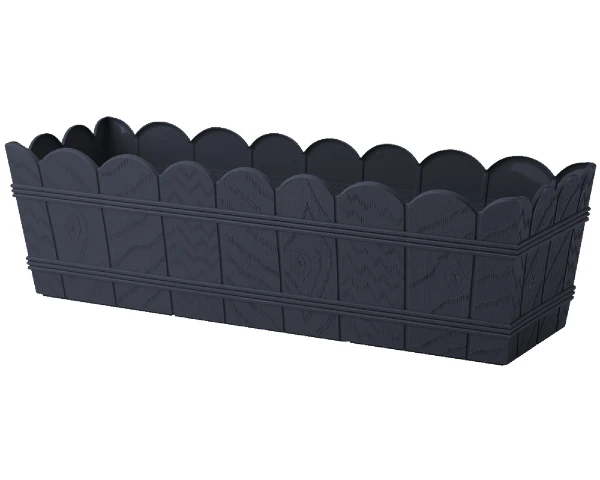 donica podłużna 55 cm antracyt form plastic