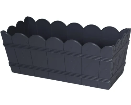 doniczka balkonowa 40 cm antracyt form-plastic