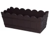 doniczka podłużna antracytowa 40 cm form plastic brazowa imitacja drewna