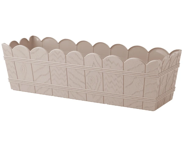 donica prostokatna 55 cm bezowa form plastic