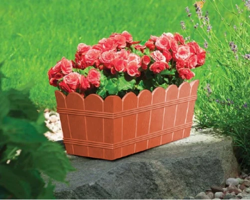 doniczka prostokatna 40 cm form-plastic terakota aranzacja w ogrodzie