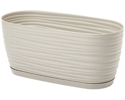 Doniczka-na-balkon-z-podstawka-jasnoszara-26,7-cm-Sahara-Petit