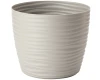Doniczka-okragla-plastikowa-szara-9,7-l-Sahara-Round
