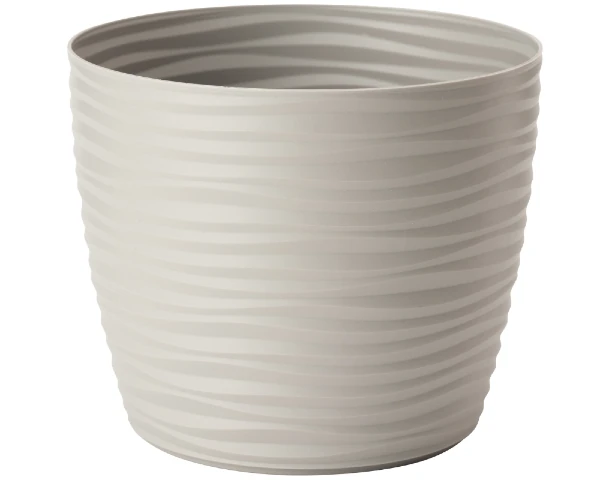 Doniczka-okragla-plastikowa-szara-9,7-l-Sahara-Round