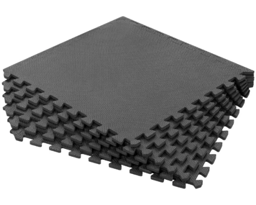 Mata do cwiczen z materiału EVA puzzle 180x120 cm czarny