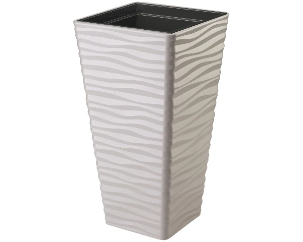 Donica-do-ogrodu-z-wkladem-szary-64-cm-Sahara-Dunes-Slim-Square