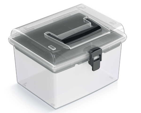 Wysoki organizer z tacką 19,5 x 17,4 x 13,5 cm