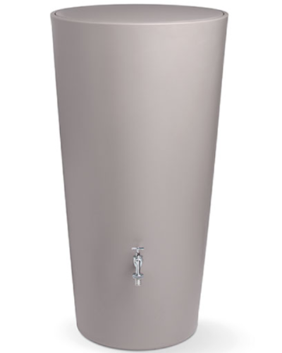 ozdobny zbiornik na deszczowke rainbowl 210L w kolorze mocca prosperplast