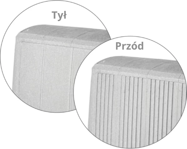 dekoracyjny zbiornik na deszczówkę 200L prosperplast concrete szary zoom