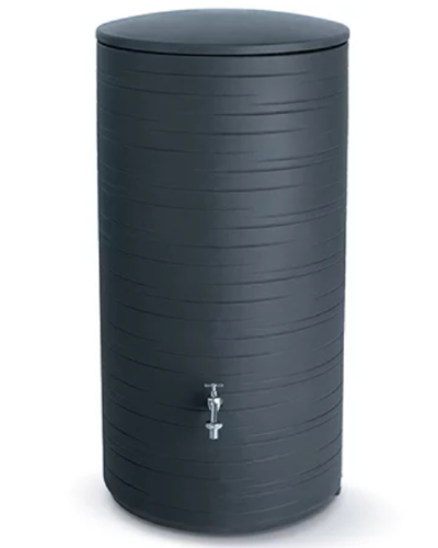 dekoracyjny zbiornik na deszczowke prosperplast novara 280 l kolor antracyt